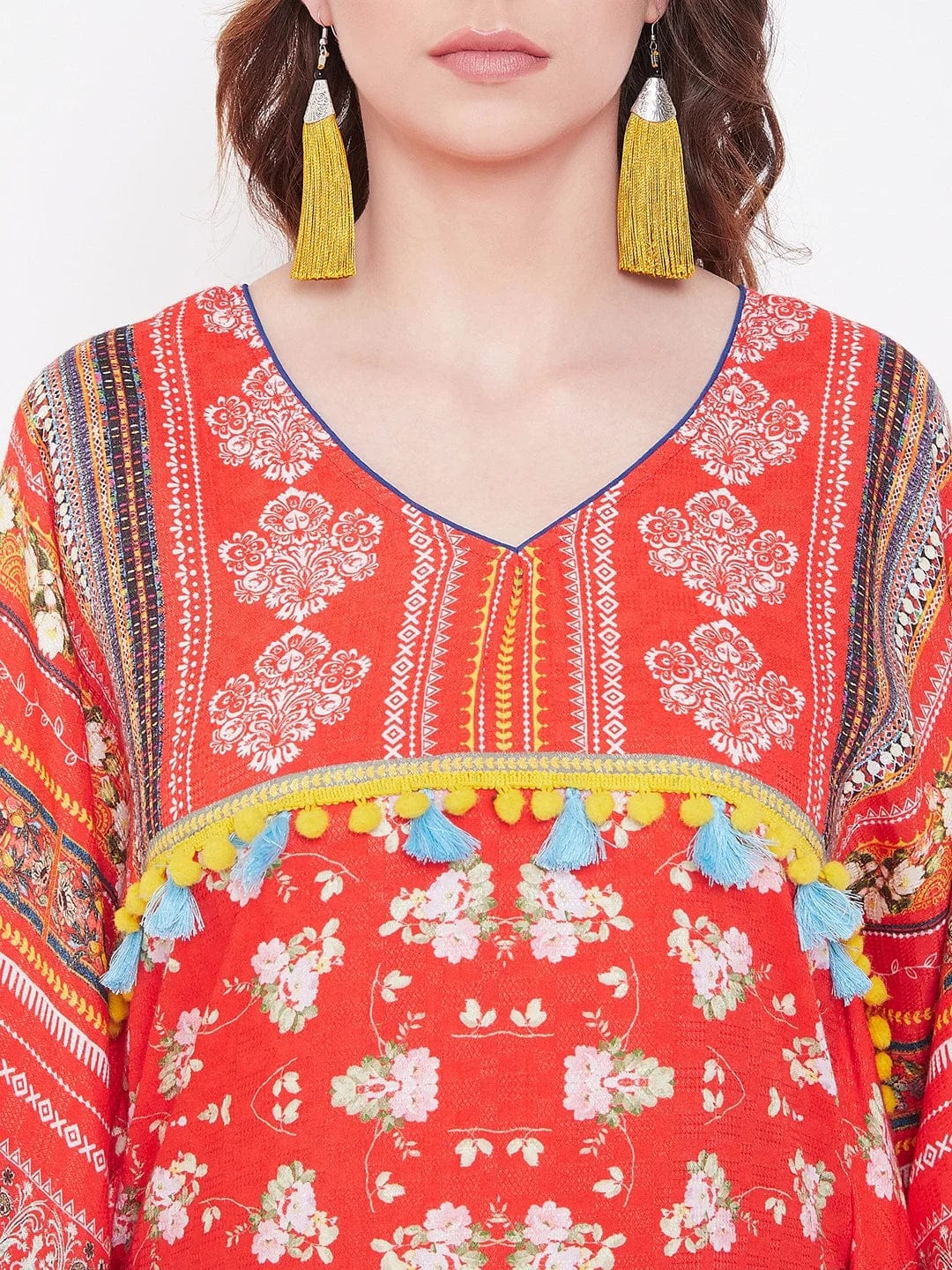 The Kaftan Company Kaftan Boho Beauty Printed Kaftan Dress