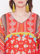 The Kaftan Company Kaftan Boho Beauty Printed Kaftan Dress