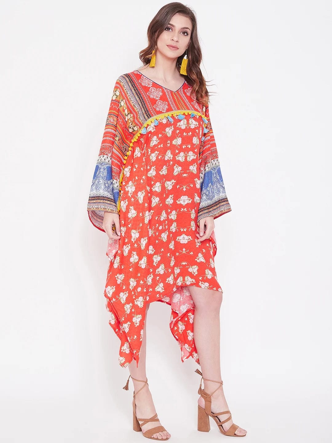 The Kaftan Company Kaftan Boho Beauty Printed Kaftan Dress
