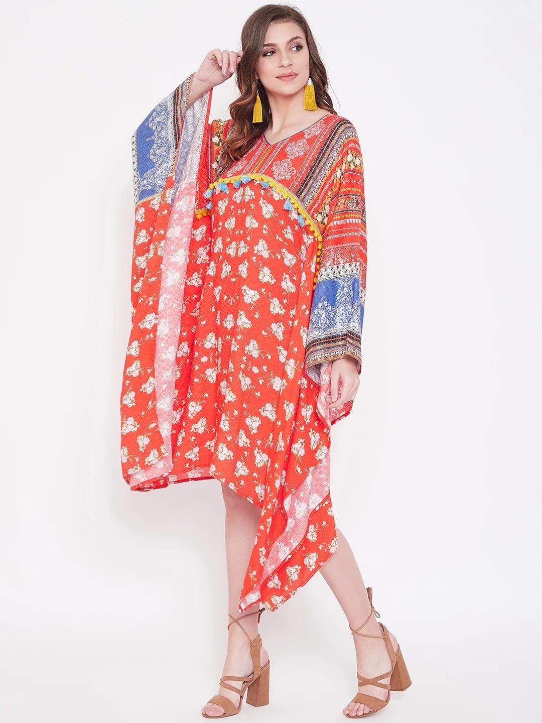 The Kaftan Company Kaftan Boho Beauty Printed Kaftan Dress