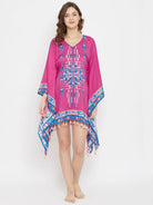 The Kaftan Company Kaftan Boho Dreamcatcher Digital Printed Resort Kaftan (Final Sale)
