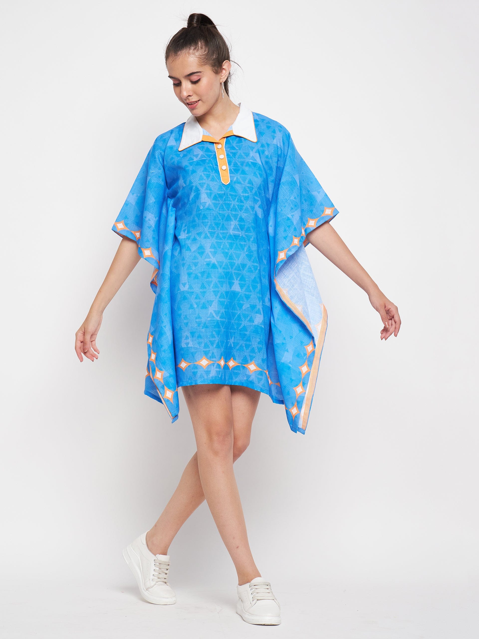 The Kaftan Company Kaftan Cricket Blues - India Wags and Fans Kaftan Dress