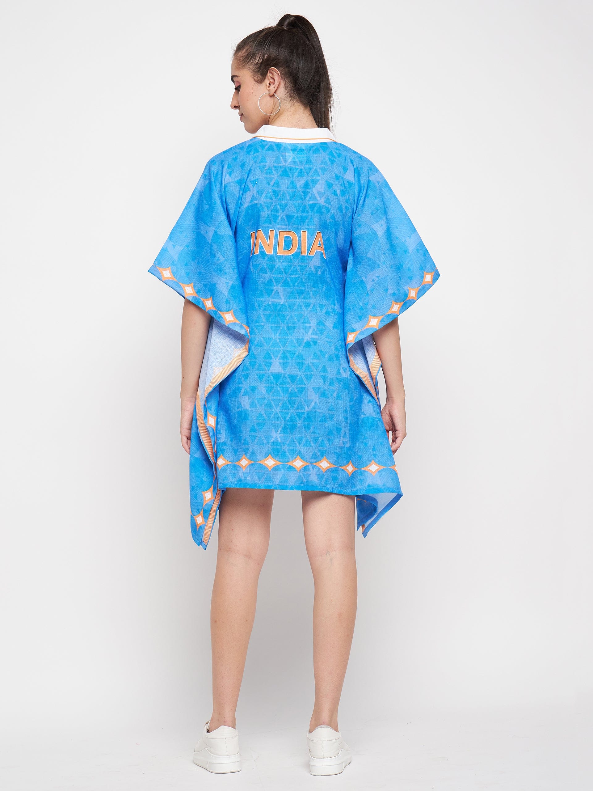 The Kaftan Company Kaftan Cricket Blues - India Wags and Fans Kaftan Dress