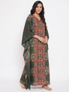The Kaftan Company Kaftan Ethnic Tribal Print Maxi Kaftan