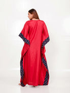 The Kaftan Company Kaftan Floral Print Panel Maxi Kaftan