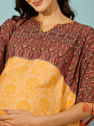 The Kaftan Company Kaftan Golden Bloom Maternity Kaftan