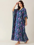 The Kaftan Company Kaftan Jungle Bloom Print Maxi Kaftan