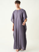 The Kaftan Company Kaftan Mens Purple Loungewear Kaftan Gown