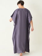 The Kaftan Company Kaftan Mens Purple Loungewear Kaftan Gown