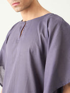 The Kaftan Company Kaftan Mens Purple Loungewear Kaftan Gown