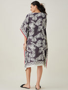 The Kaftan Company Kaftan Monochrome Flutter Modal Kaftan (Final Sale)