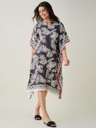The Kaftan Company Kaftan Monochrome Flutter Modal Kaftan (Final Sale)
