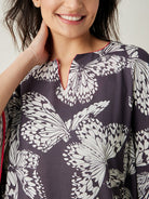 The Kaftan Company Kaftan Monochrome Flutter Modal Kaftan (Final Sale)
