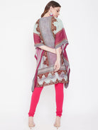 The Kaftan Company Kaftan Multicolor Ornate Print Georgette Kurta Kaftan