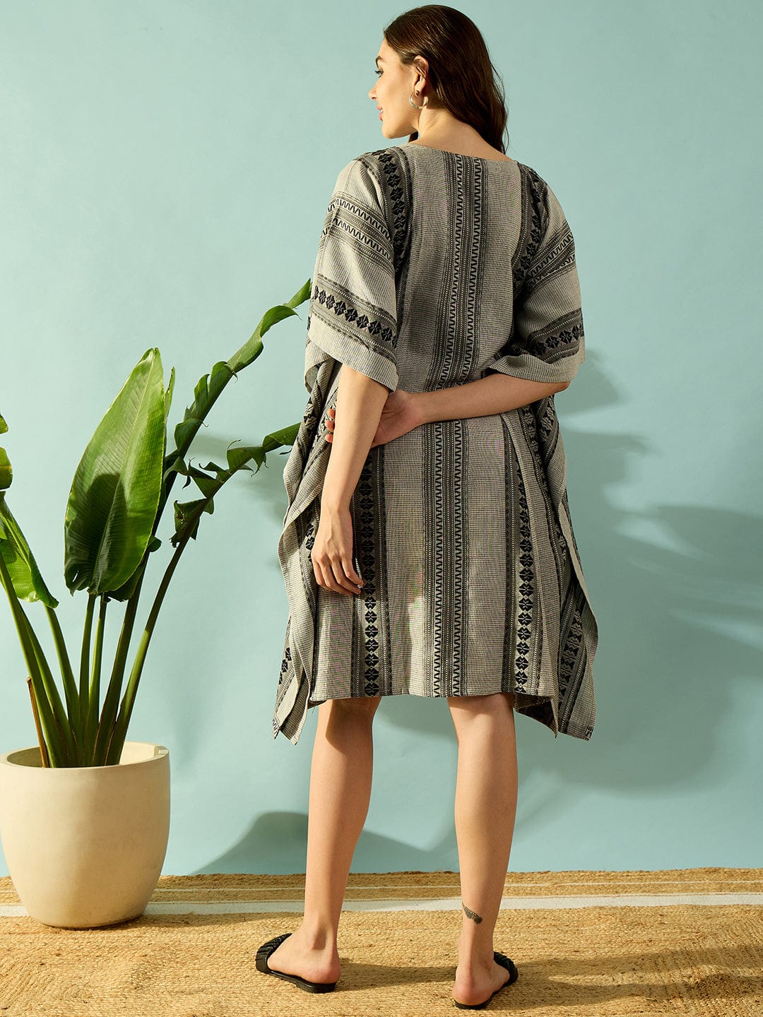 The Kaftan Company Kaftan Nomadic Monochrome Daywear Kaftan