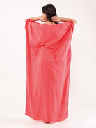 The Kaftan Company Kaftan Onesize Coral Solid Modal Freesize Loungewear Kaftan