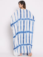 The Kaftan Company Kaftan ONESIZE Navy Blue Tie Dye Loungewear Kaftan (Final nosale)