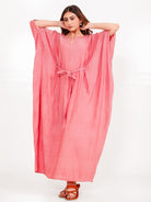 The Kaftan Company Kaftan Onesize Rose Pink Free Size Kaftan with Pockets