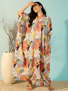 The Kaftan Company Kaftan Onesize Vibrant Moods Freesize Boho Kaftan Nightdress For Women