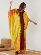 The Kaftan Company Kaftan ONESIZE Yellow Royal Egyptian Freesize Kaftan