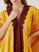 The Kaftan Company Kaftan ONESIZE Yellow Royal Egyptian Freesize Kaftan