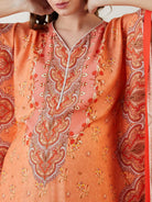 The Kaftan Company Kaftan Peach Flora Maternity and Nursing Kaftan