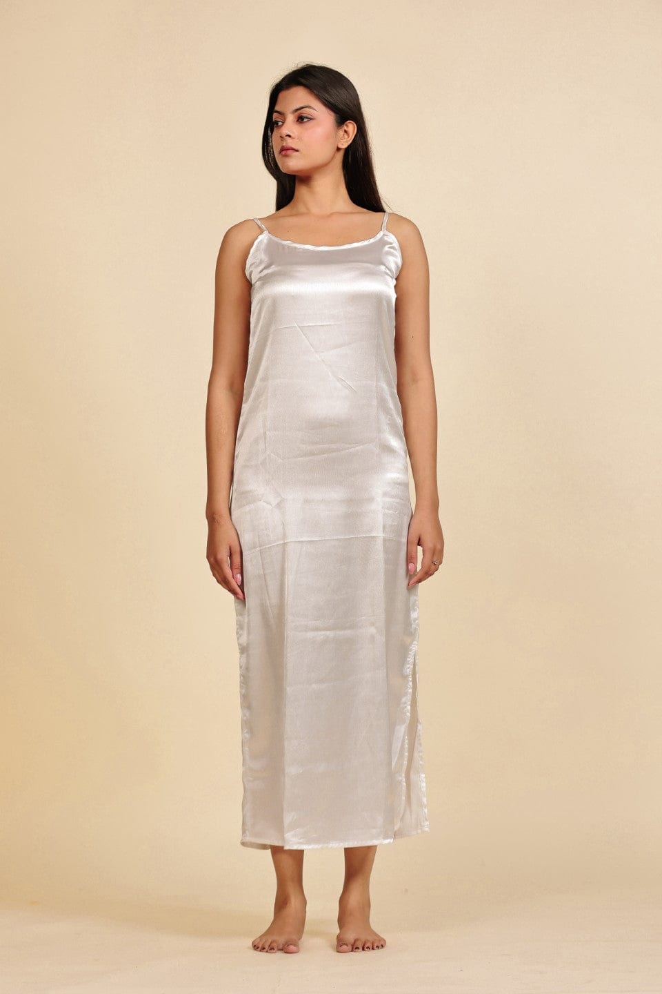 The Kaftan Company Kaftan Pink Floral Chiffon Kaftan Nightdress with Satin Slip Inner