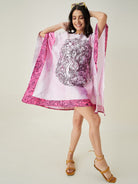 The Kaftan Company Kaftan Pink Tranquil Mandala Resort Kaftan