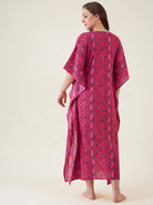 The Kaftan Company Kaftan Snake Print Cotton Maxi Kaftan
