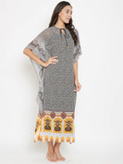 The Kaftan Company Kaftan Starry Polygon Sheer Kaftan with Inner Slip- (Clearance - Final Sale)