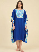 The Kaftan Company Kaftan Tropical Floral Print Panel Midi Kaftan