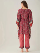 The Kaftan Company Loungewear Floral Flow Modal Kaftan Pyjama Set - (Clearance - Final Sale)