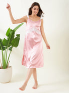 The Kaftan Company Negligee Blush Pink Laced Up Negligee