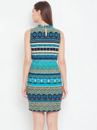The Kaftan Company Nightdress Aztec Print Short Sleep Dress