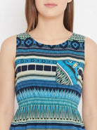 The Kaftan Company Nightdress Aztec Print Short Sleep Dress