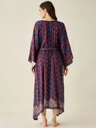 The Kaftan Company Nightdress Black Geometric Modal Lounge Dress