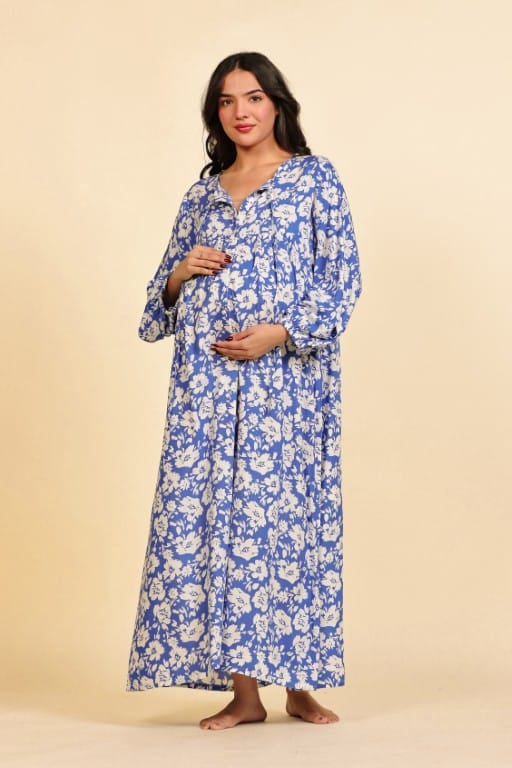Buy Maternity Nightdresses & Nightwear - Cotton Gowns, Feeding Nighties &  More - The Kaftan Company "