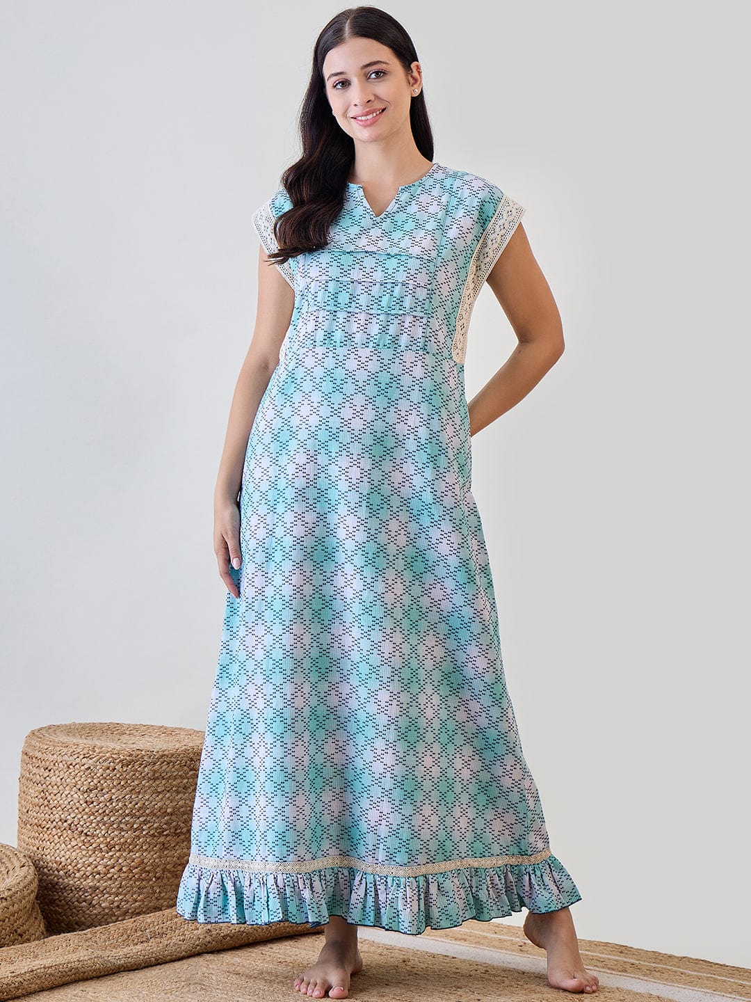cotton night dress pattern DIY Romantic Nightgown | Easy Sewing Tutorial for Beginners (No Pattern Needed!)