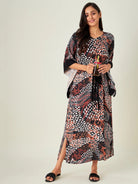 The Kaftan Company Nightdress Earthy Tropica Animal Print Kaftan