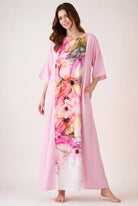 The Kaftan Company Nightdress Floral Watercolour Maxi Nightdress