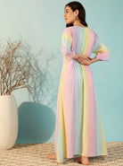 The Kaftan Company Nightdress Pastel Ombre Maxi Nightdress
