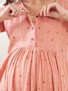 The Kaftan Company Nightdress Peach Cherry Blossom Maternity Nightdress