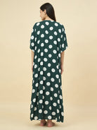 The Kaftan Company Nightdress Polka Dot Modal Maternity Nightdress with Feeding Zippers