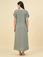 The Kaftan Company Nightdress Polka Dot Modal Maternity Nightdress with Shoulder Feeding Access