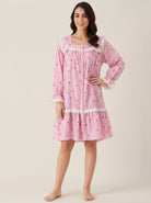 The Kaftan Company Nightdress Strawberry Stripe Short Nightdress