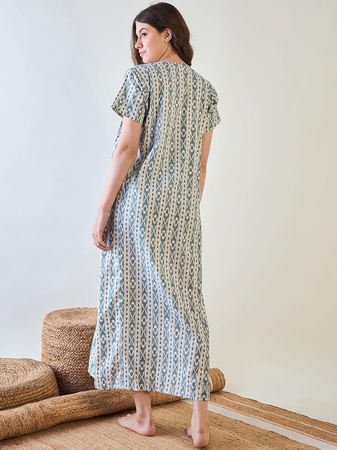 The Kaftan Company Nightdress Tribal Essence Simple Comfy Night Dress