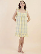 The Kaftan Company Nightwear Lemon Cottage Yellow Nightgown