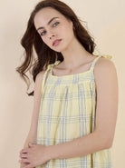 The Kaftan Company Nightwear Lemon Cottage Yellow Nightgown