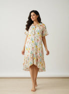 The Kaftan Company Nightwear Multi Wildflower Print Modal Sleepshirt