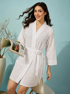 The Kaftan Company Nightwear Pearl Heirloom Robe